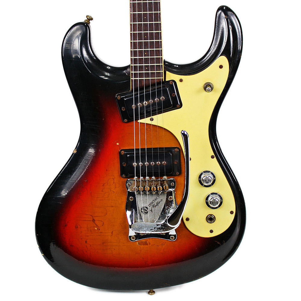 Vintage 1966 Mosrite The Ventures Model Electric Guitar Sunburst