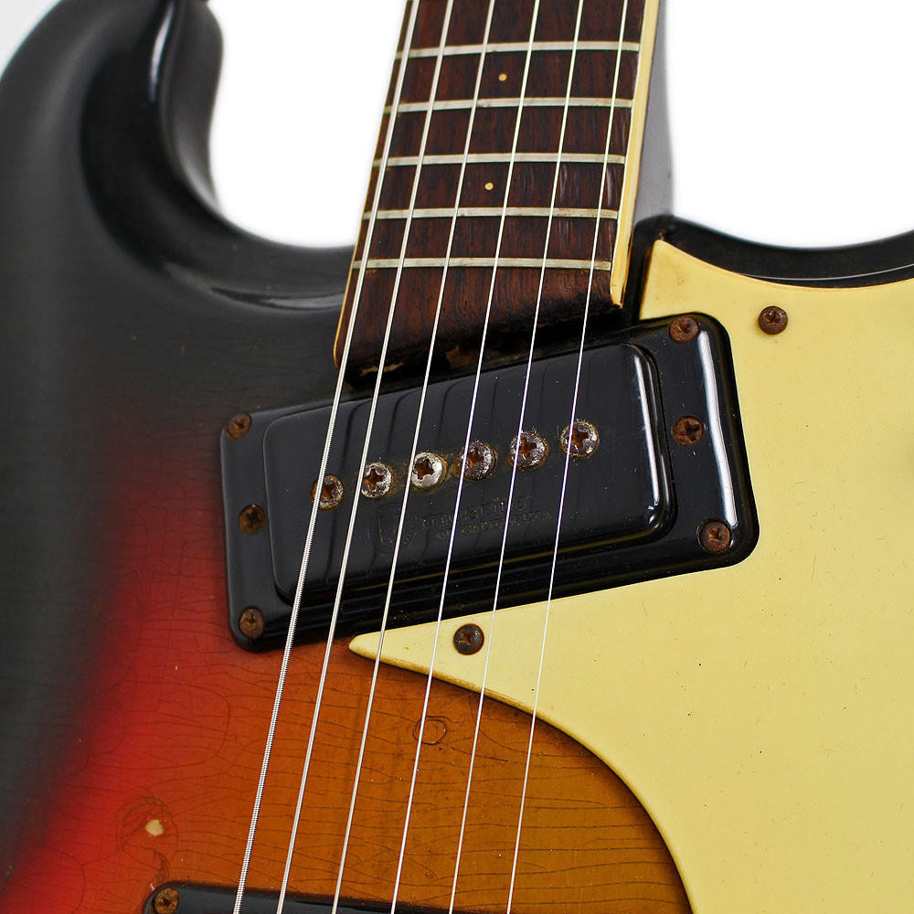 Vintage 1966 Mosrite The Ventures Model Electric Guitar Sunburst
