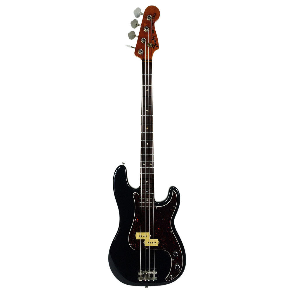 Vintage 1971 Fender Precision Electric Bass Guitar Black | Cream