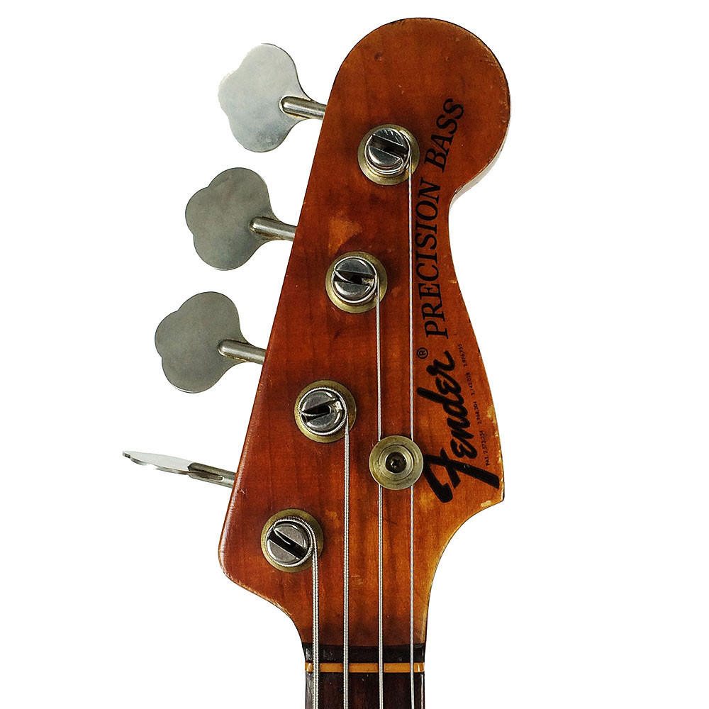 Vintage 1971 Fender Precision Electric Bass Guitar Black | Cream