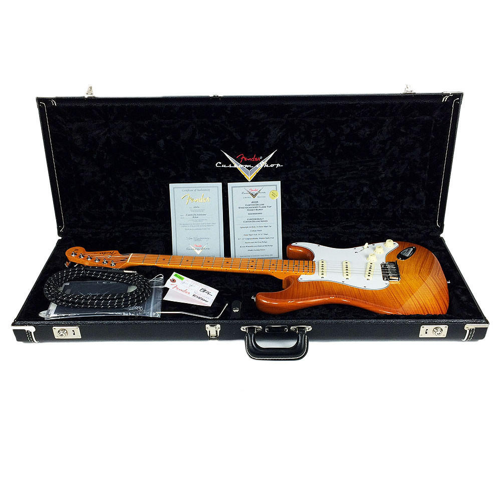2014 Fender Custom Shop Custom Deluxe Stratocaster Flame Top Honey
