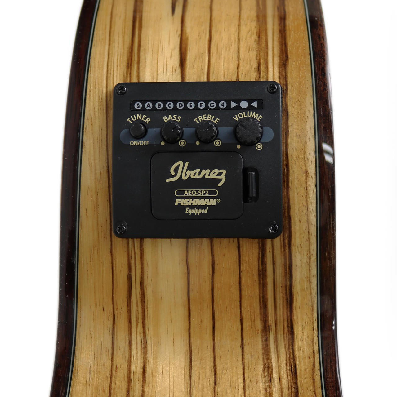 Ibanez AEW40ZW AEW Series Zebra Wood Acoustic Electric Guitar in