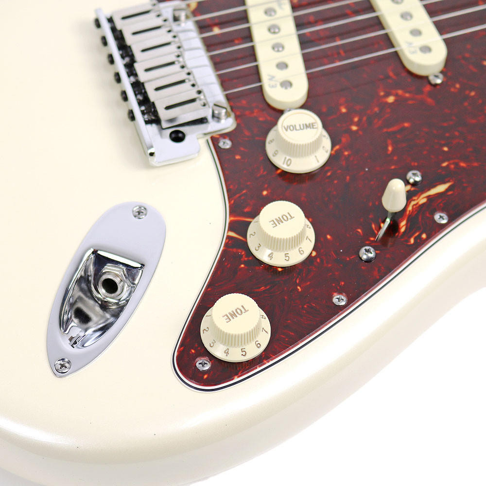 2014 Fender American Deluxe Stratocaster Electric Guitar Olympic
