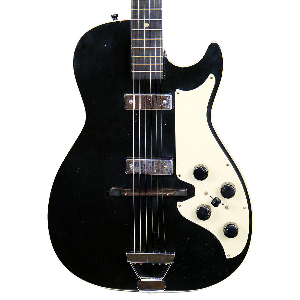 Vintage 1962 Silvertone Model 1420 Stratotone Electric Guitar