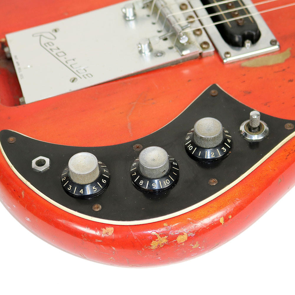Vintage 1965 Baldwin Baby Bison Electric Guitar Red Finish | Cream