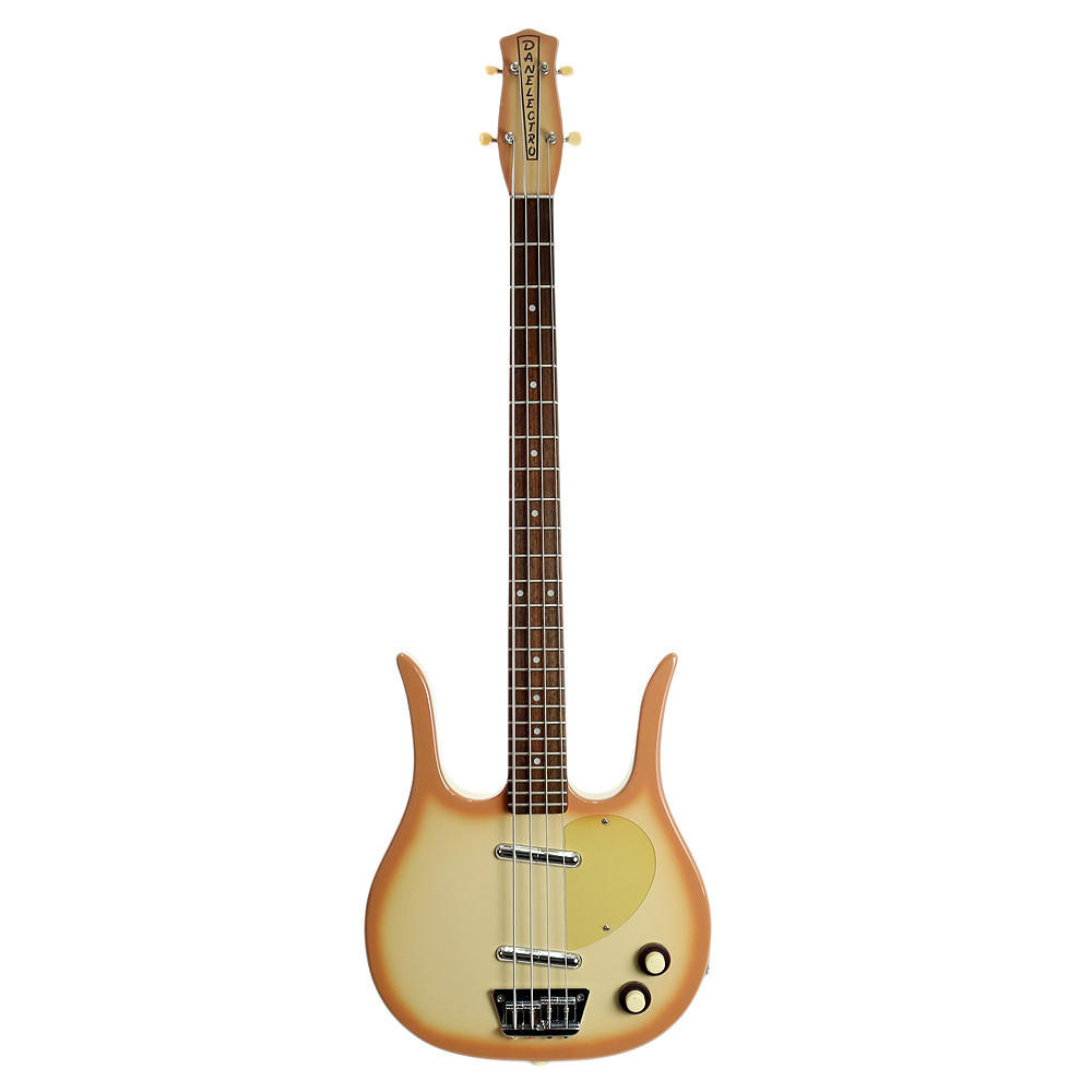 1998 Danelectro '58 Longhorn Electric Bass Guitar Copperburst