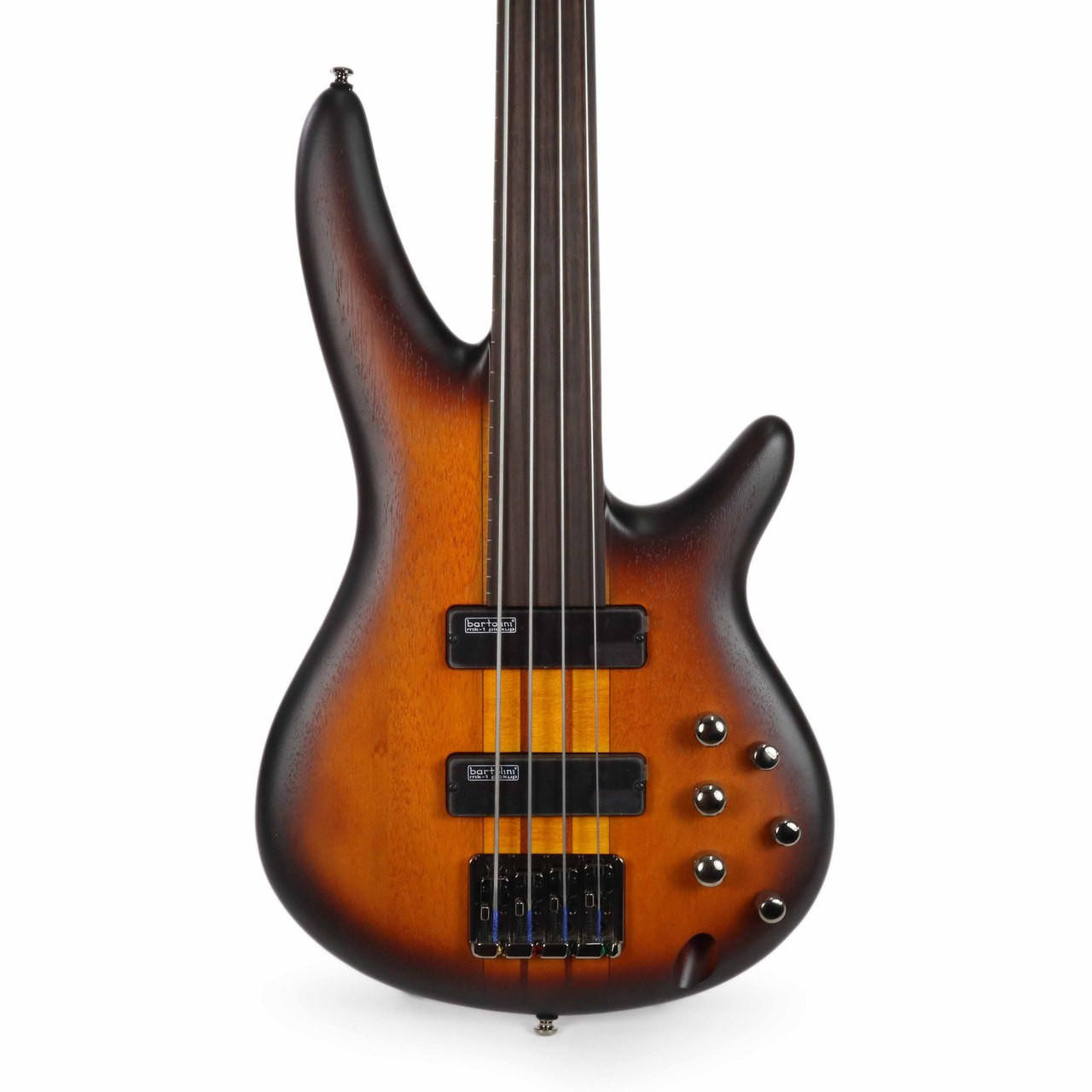 Ibanez SRF700 Ibanez Workshop Fretless Bass in Brown Burst Flat