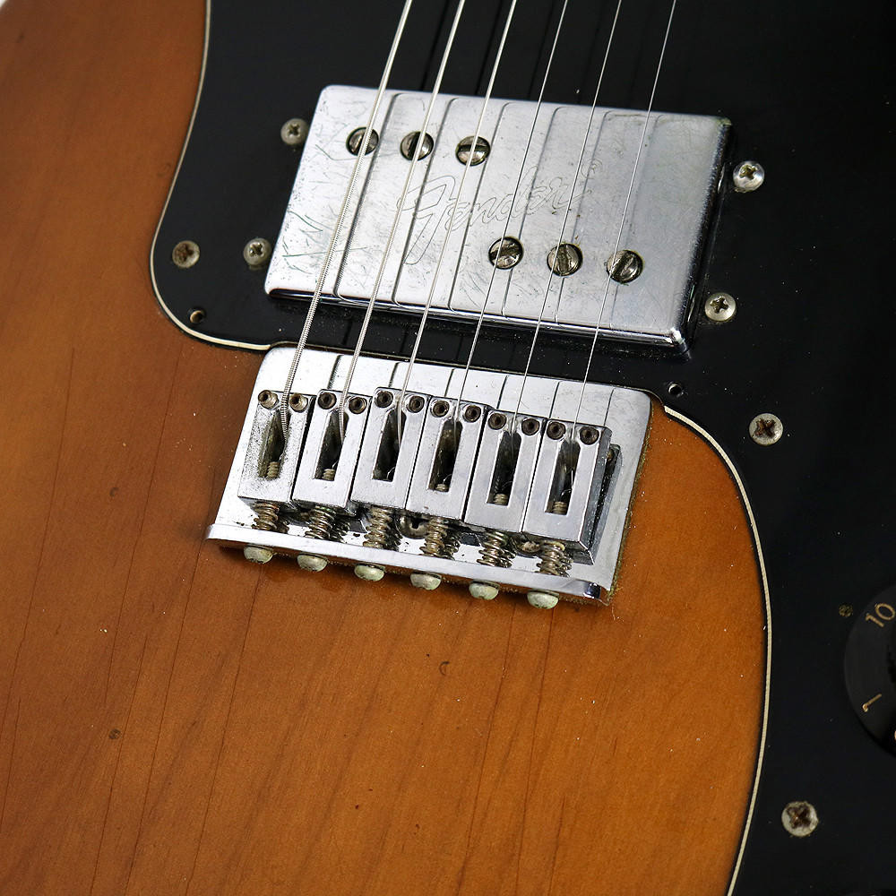 Vintage 1974 Fender Telecaster Deluxe Electric Guitar Mocha Brown