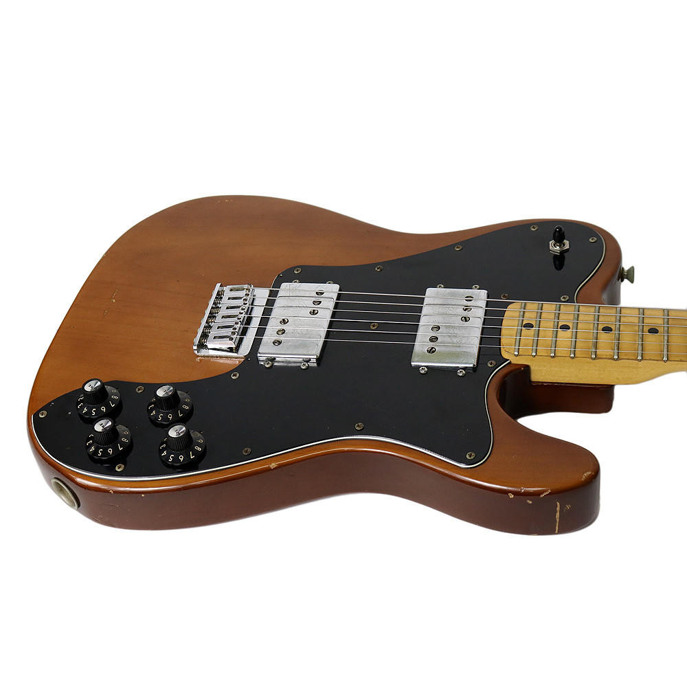 Vintage 1974 Fender Telecaster Deluxe Electric Guitar Mocha Brown