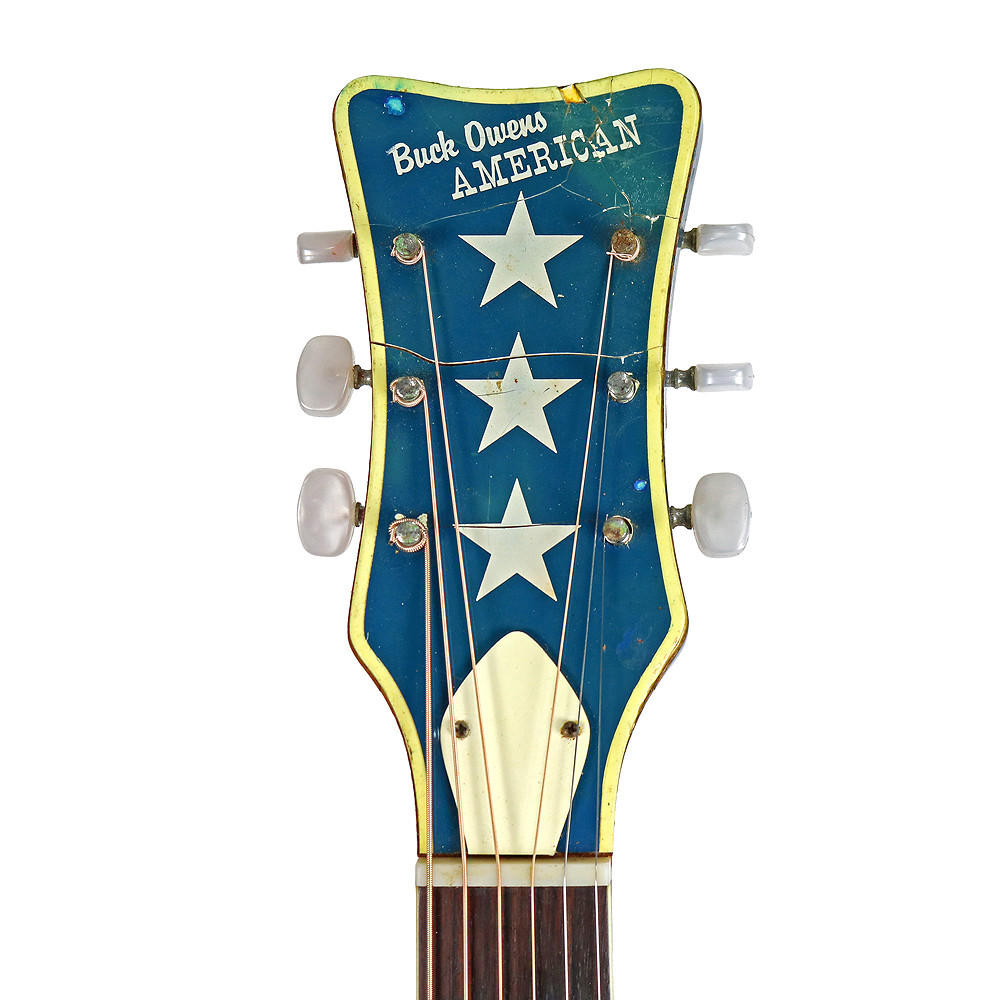 Vintage 1970 Harmony Buck Owens American Acoustic Guitar Red White Vintage 1970 Harmony Buck Owens American Acoustic Guitar Red White