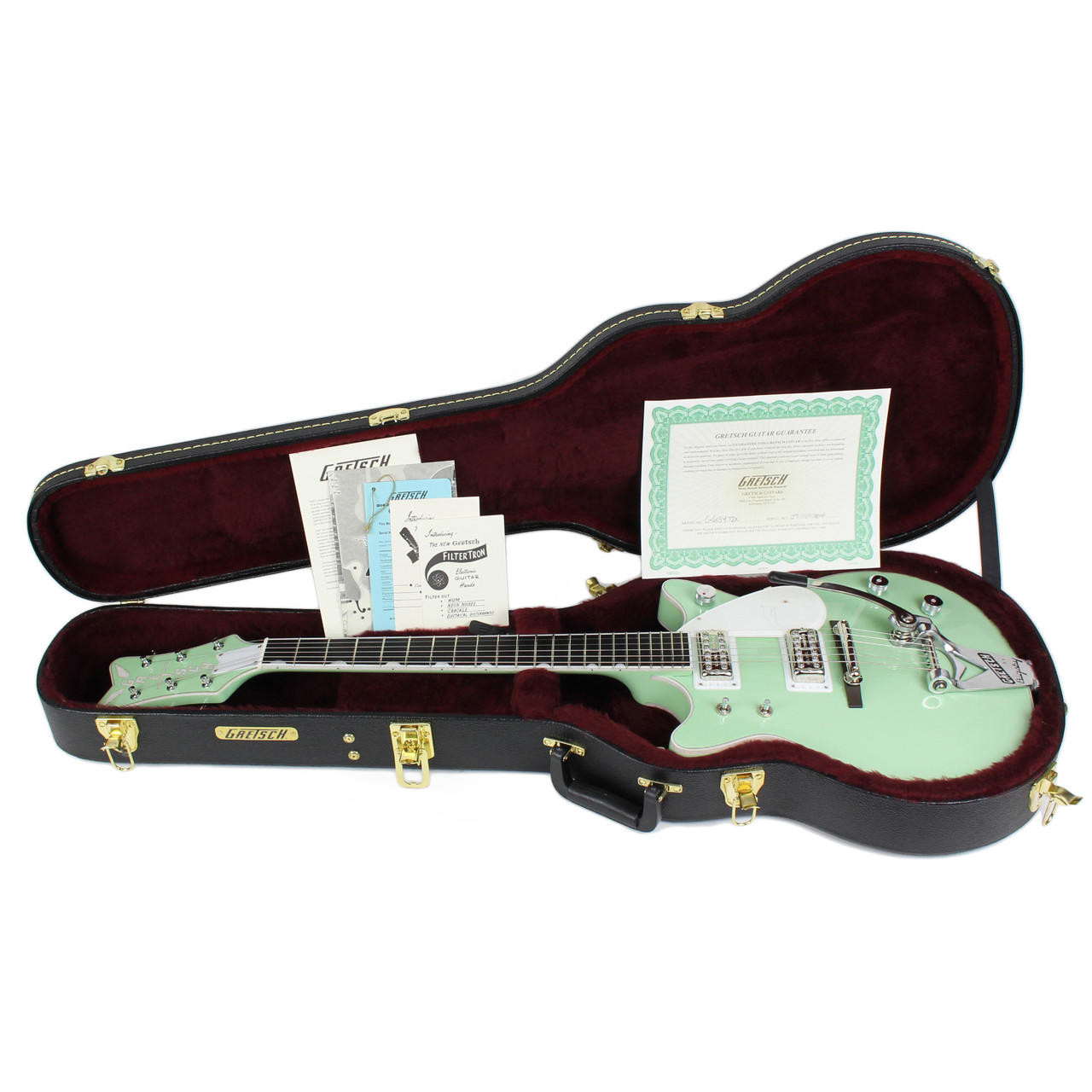 Gretsch G6134TDC-LTD15 Penguin in Broadway Jade Metallic Double Gretsch G6134TDC-LTD15 Penguin in Broadway Jade Metallic Double