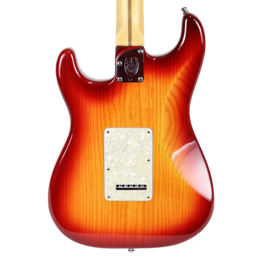2004 Fender American Deluxe Ash Stratocaster in Aged Cherry Burst