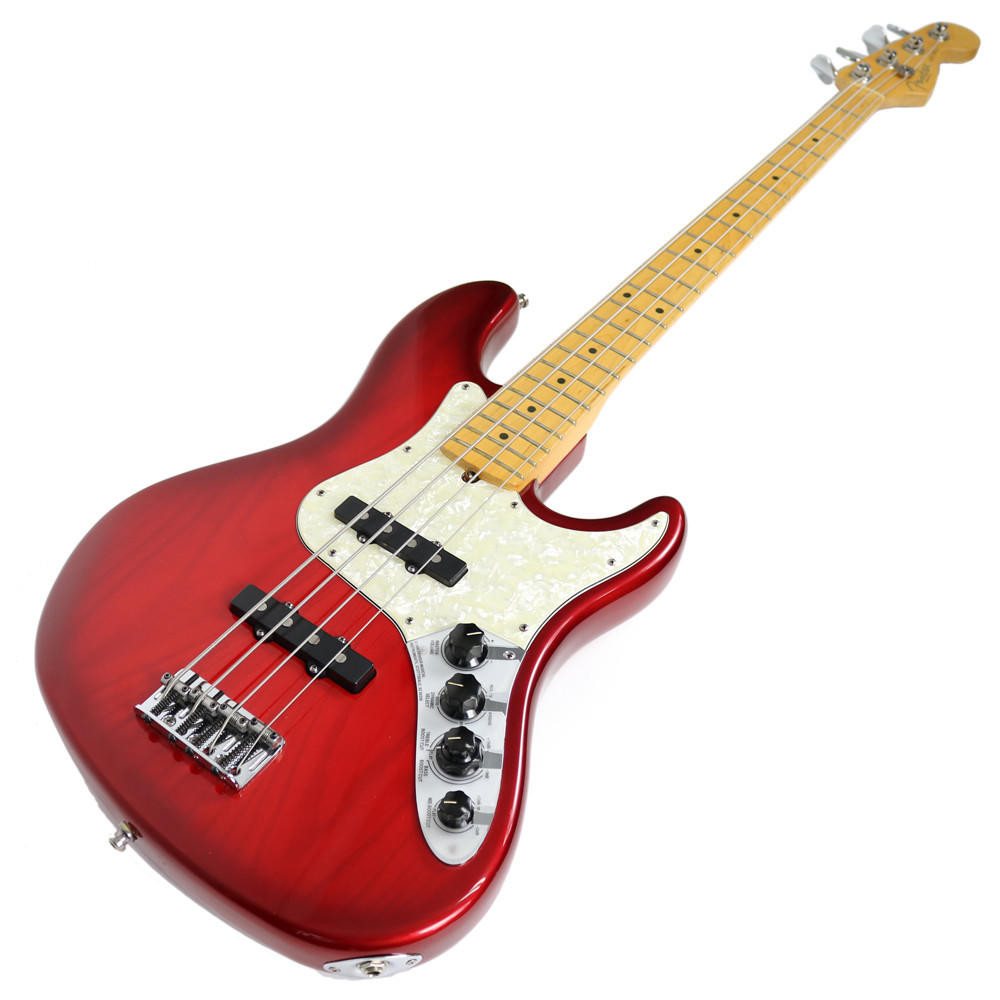 1997 Fender American Deluxe Jazz Bass in Crimson Burst | Cream