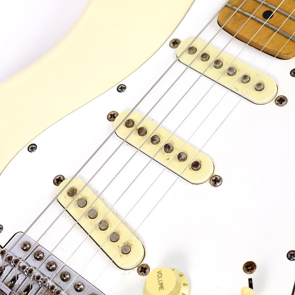 Rare 1991 USA Squier Stratocaster Electric Guitar Olympic White