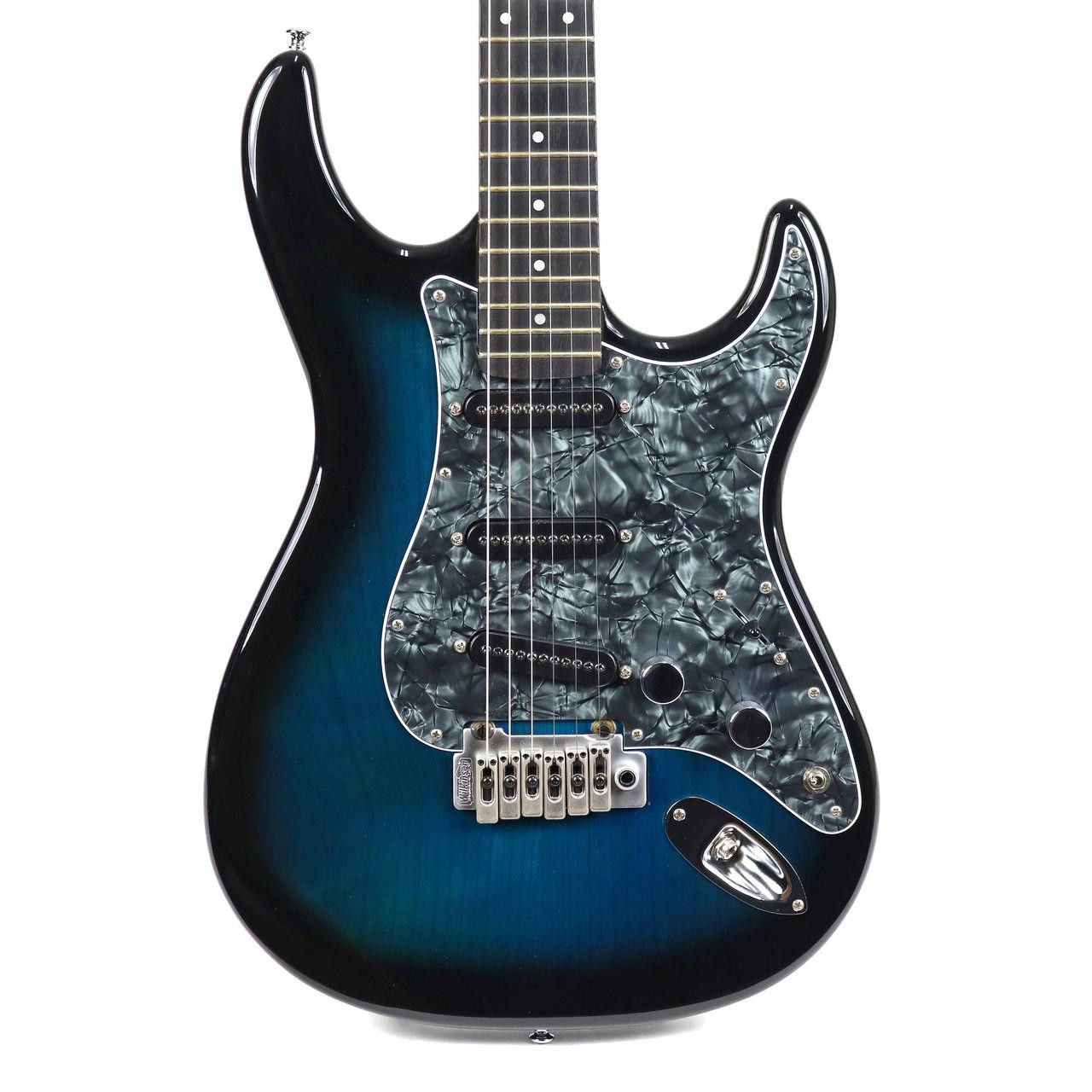 2001 Carvin Bolt T Solid Body Electric Guitar in Trans Blue