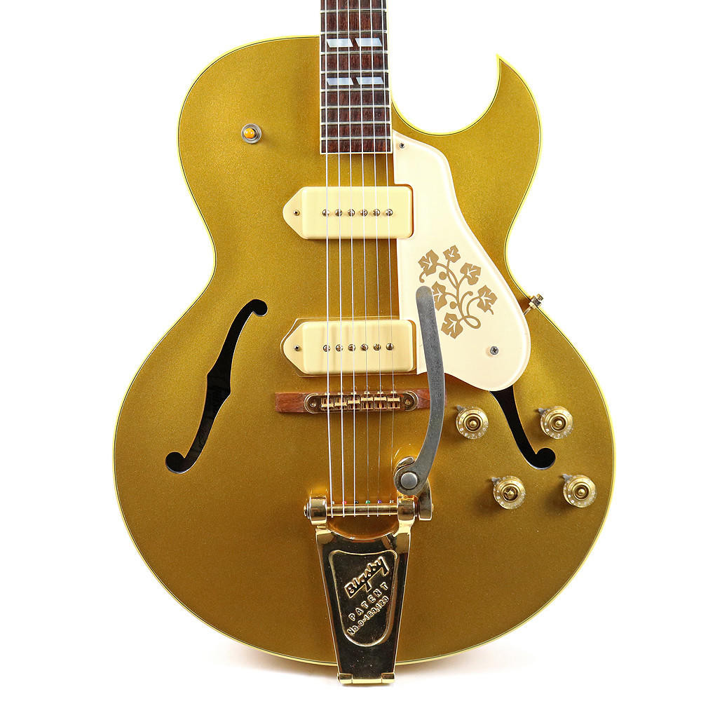 1990 Gibson ES-295 Reissue Electric Guitar Bullion Gold Finish