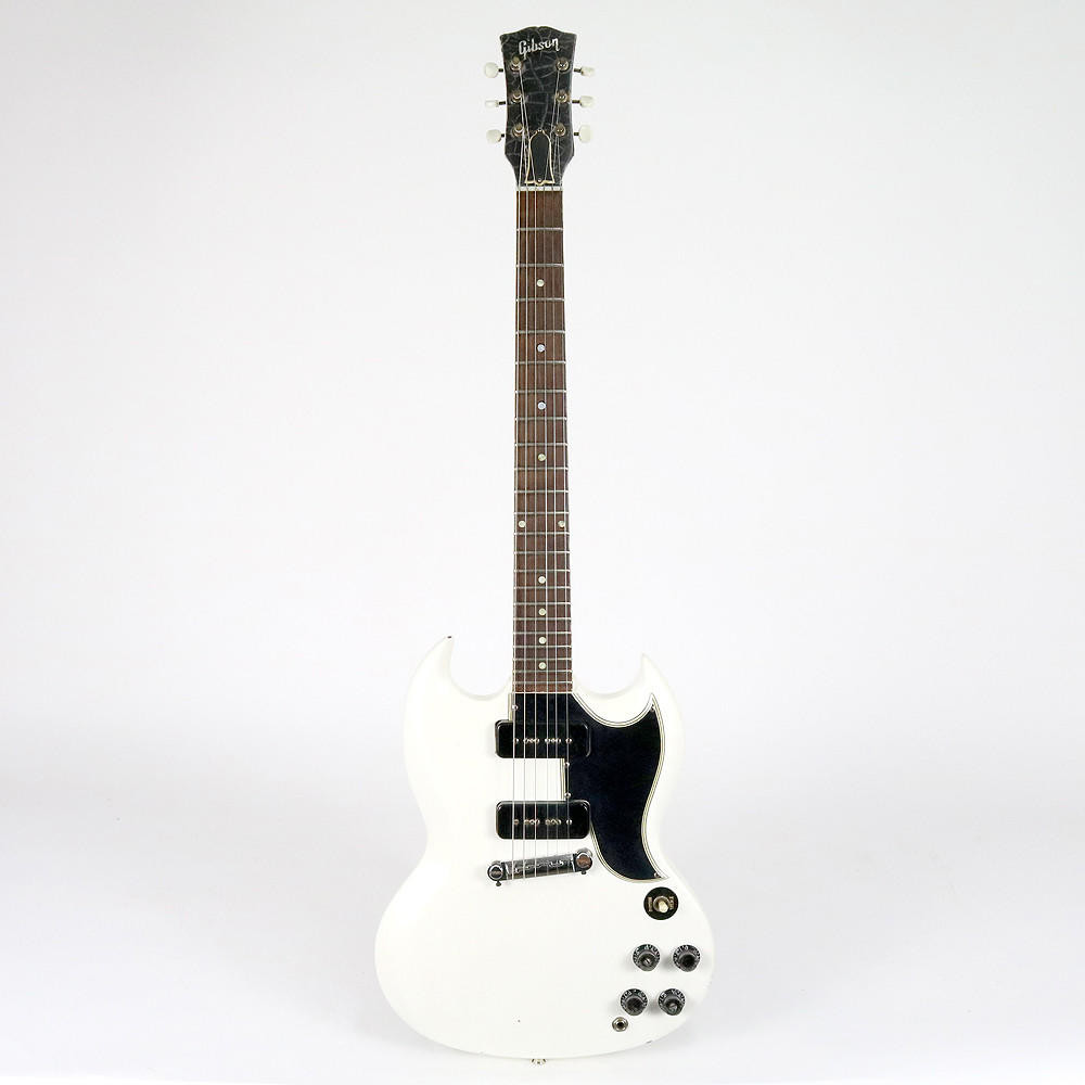 Vintage 1961 Gibson SG Special Electric Guitar Refinished White