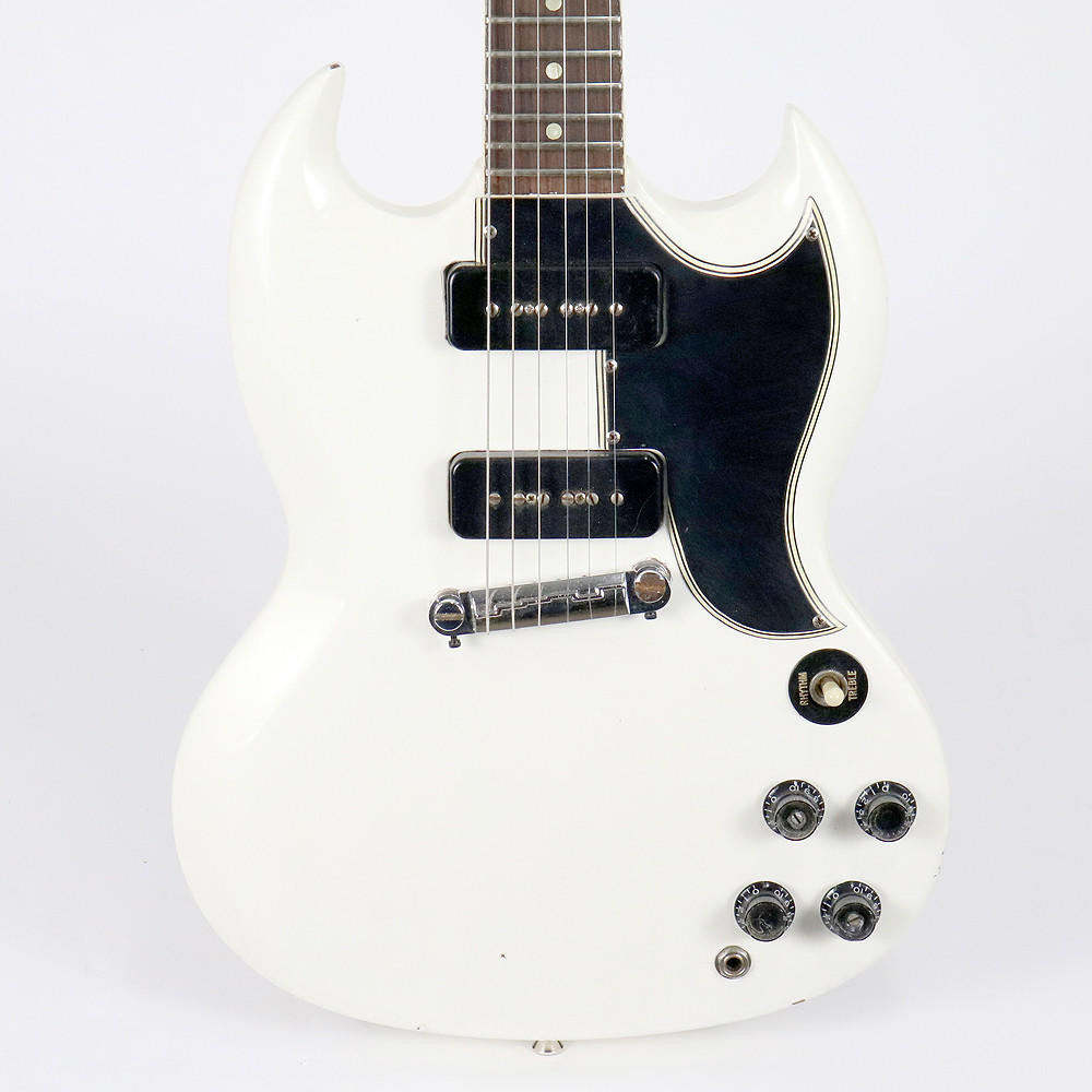 Vintage 1961 Gibson SG Special Electric Guitar Refinished White
