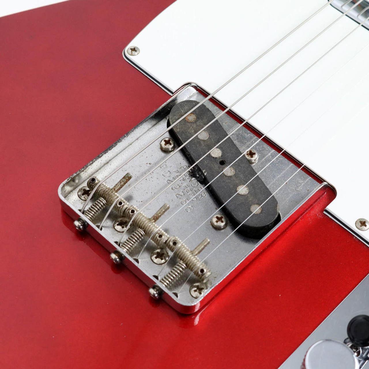1987 Fender MIJ Telecaster Custom in Candy Apple Red | Cream