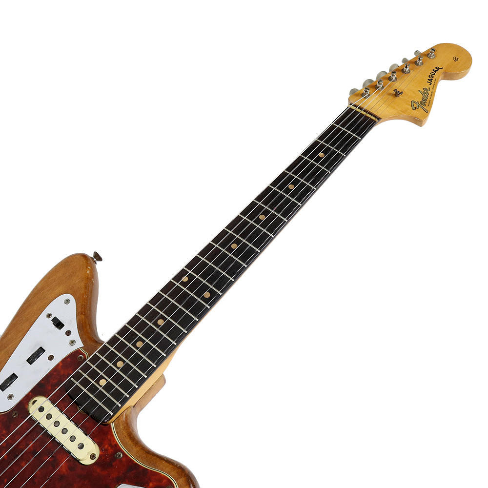 Vintage 1962 Fender Jaguar Electric Guitar Stripped Finish | Cream