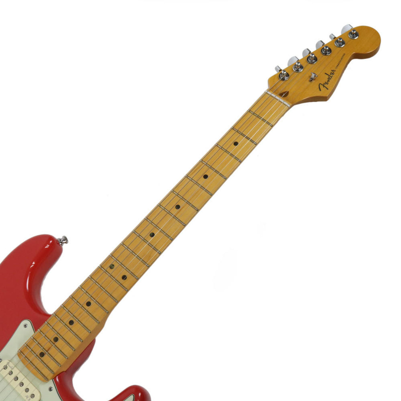 2014 Fender American Deluxe Stratocaster V Neck in Fiesta Red