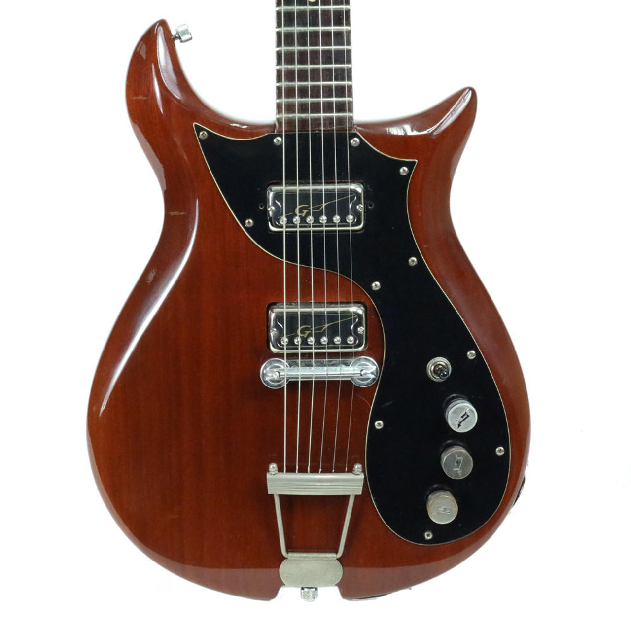 1964 Gretsch Corvette Modified Electric Guitar Refinished in Brown