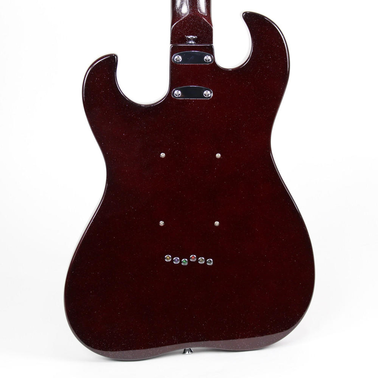 Used Silvertone Model 1449 Solid Body Electric Guitar in Red