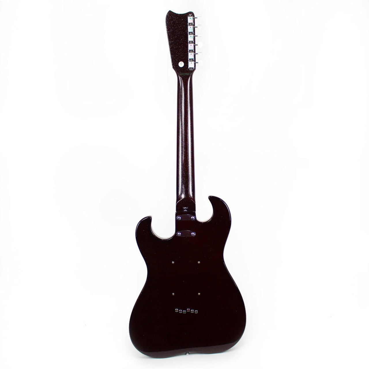 Used Silvertone Model 1449 Solid Body Electric Guitar in Red
