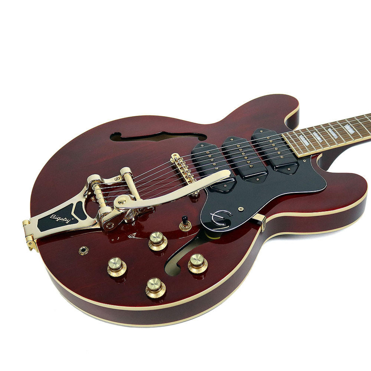 ギター Epiphone Riviera p93 WR Open Box Epiphone Limited Edition Riviera Custom P93 Black