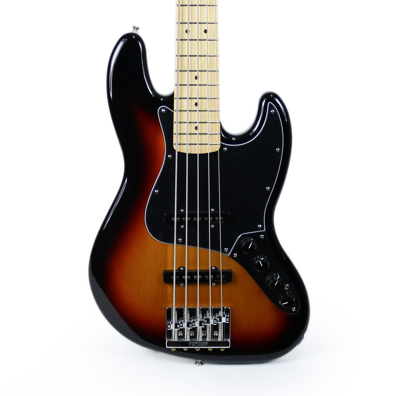 Fender Deluxe Active Jazz Bass V Maple - 3 Color Sunburst | Cream