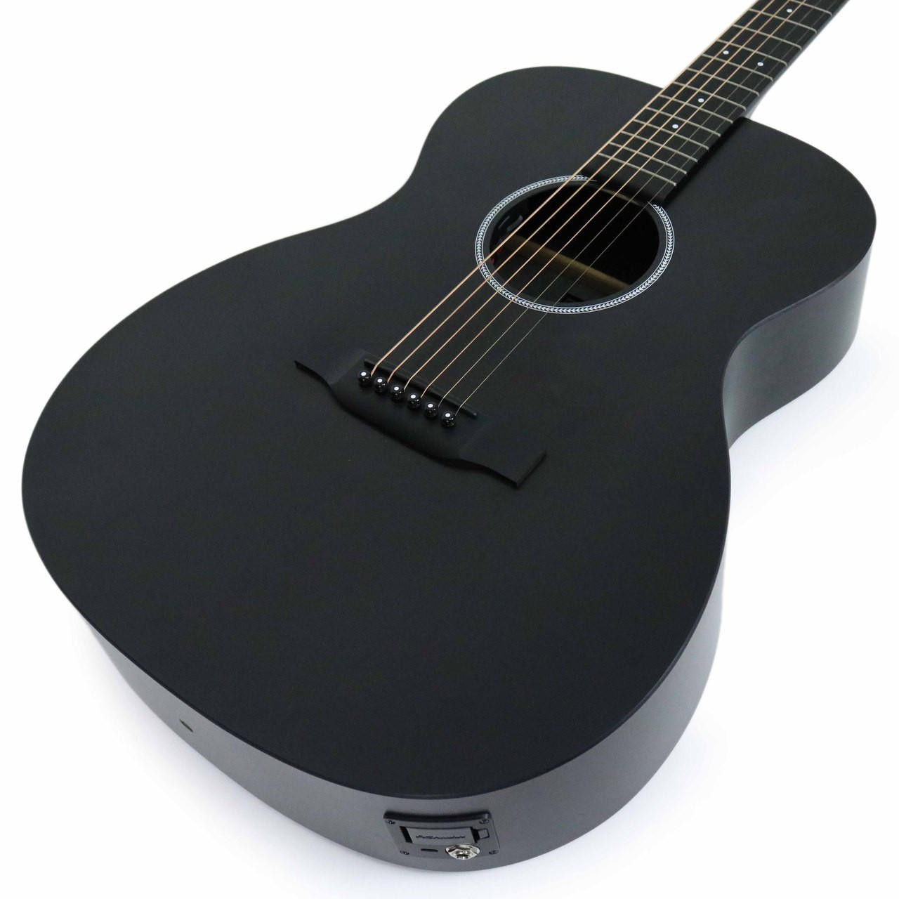 Martin OMXAE Black Dreadnought Acoustic Electric Guitar | Cream