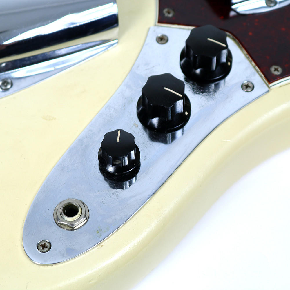 1969 Fender Jazz Bass Refinished Olympic White | Cream City Music