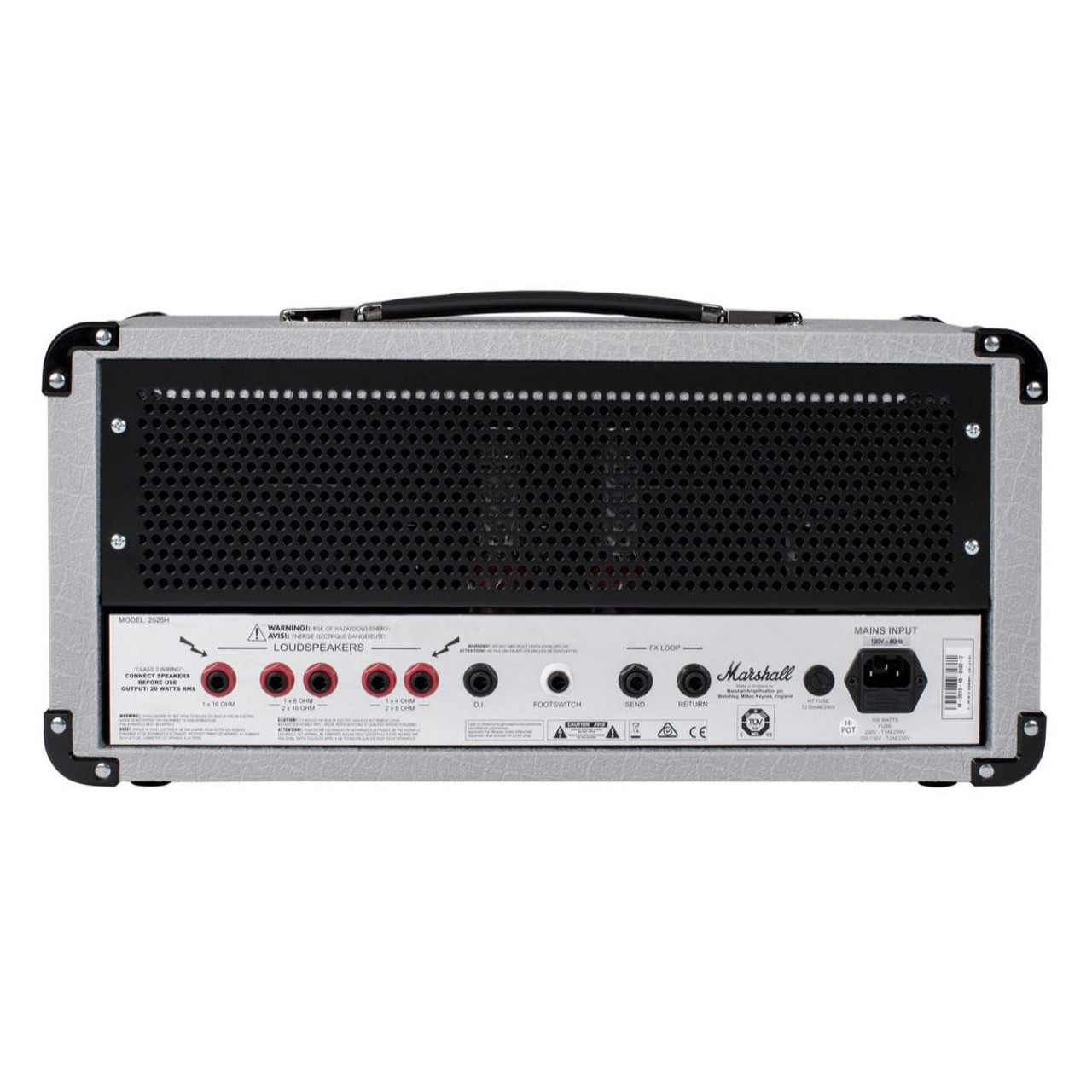 Marshall 2525H Mini Jubilee 25W Tube Amp Head Silver | Cream City