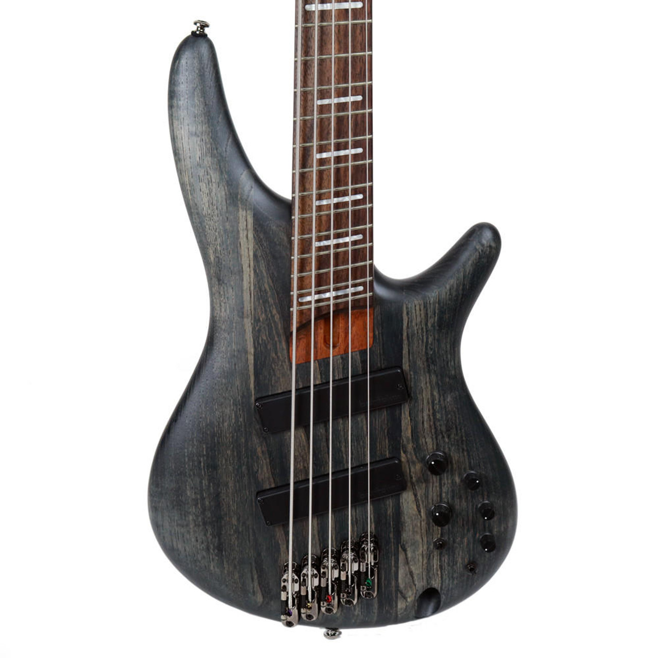 Ibanez SRFF805 5-String Fanned Fret Electric Bass in Black Stained