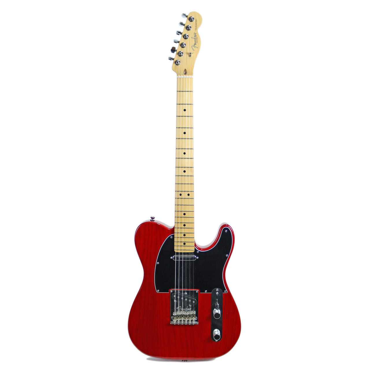 2011 Fender American Standard Telecaster Electric Guitar Transparent Crimson