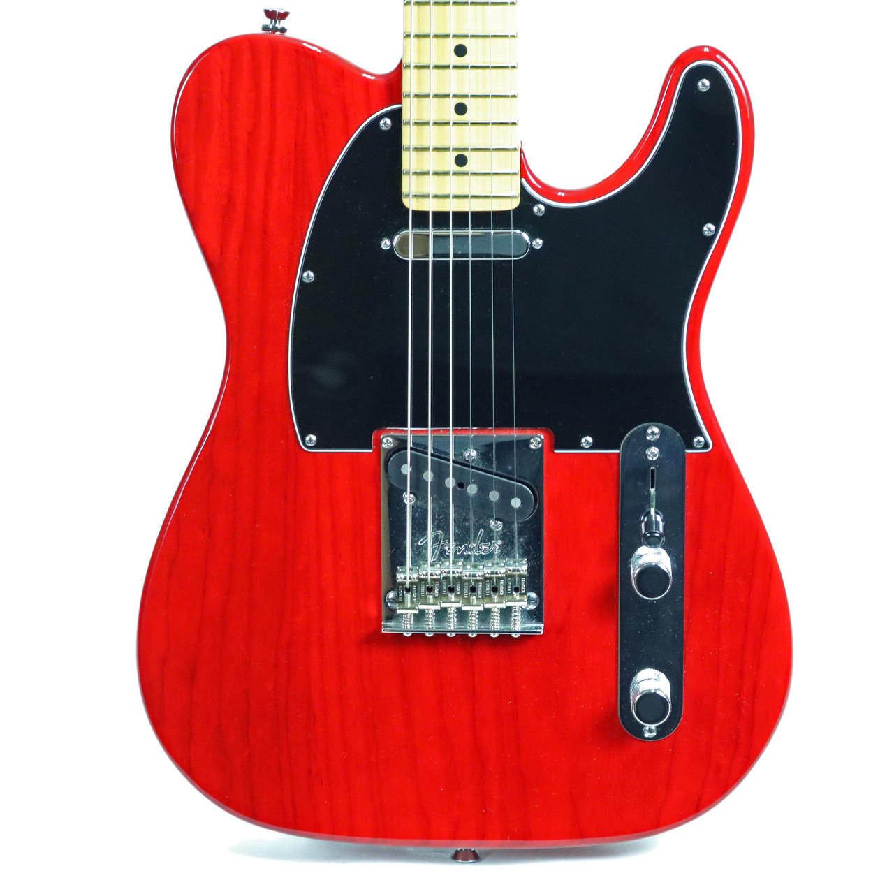 2011 Fender American Standard Telecaster Electric Guitar Transparent Crimson