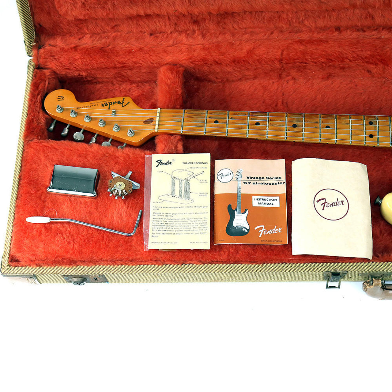ギター Fender Stratcaster 57 vintage Series Fender American Vintage '57 Stratocaster - Black | Sweetwater