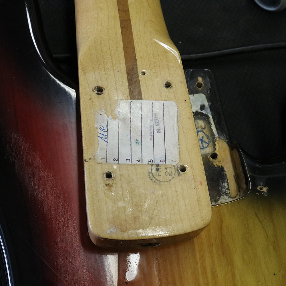Vintage 1980 Fender Precision Bass Sunburst Finish | Cream City Music