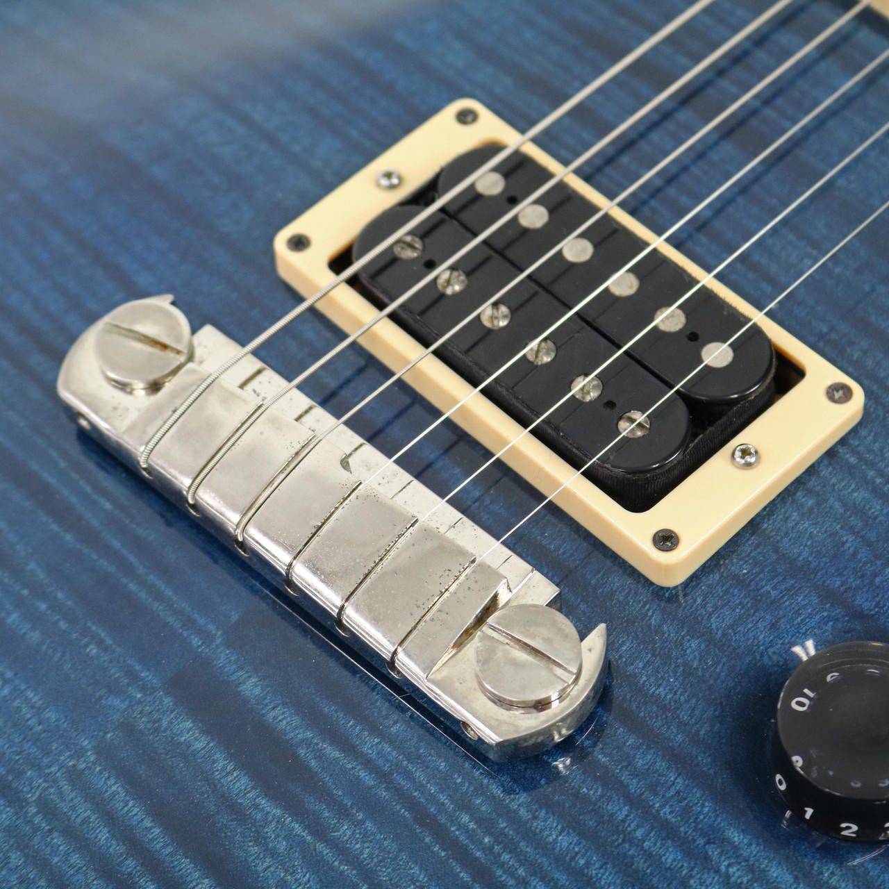 1997 PRS Paul Reed Smith Custom 22 Ten Top Transparent Blue Finish