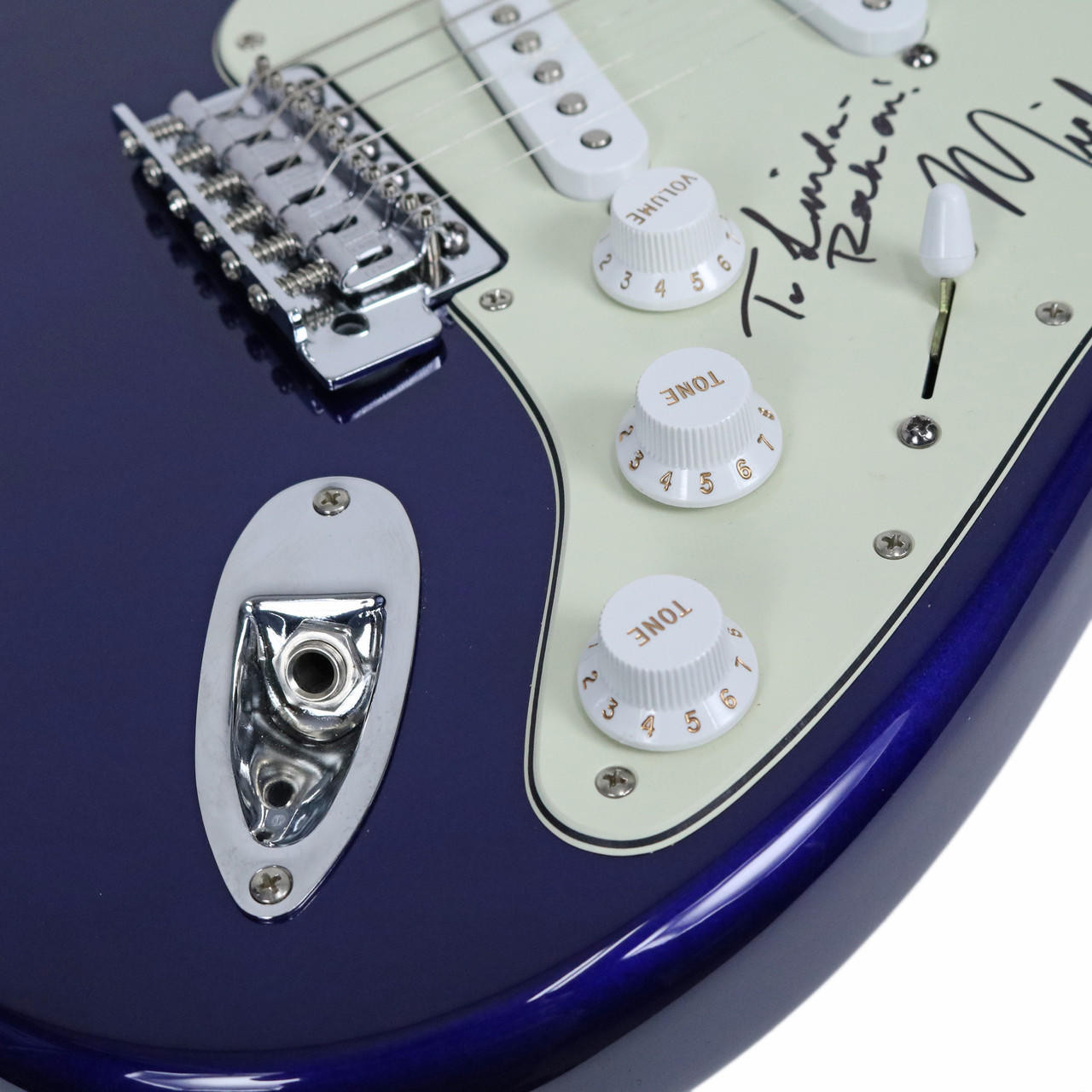 2001 Fender Standard Stratocaster Midnight Blue Finish | Cream 