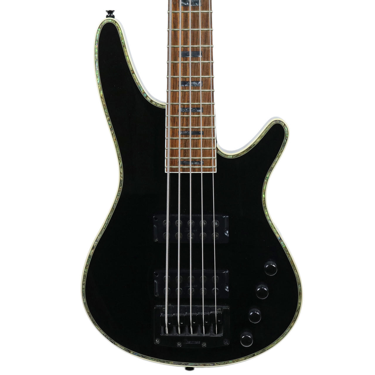 Used Ibanez Sound Gear SDGR 5-String Electric Bass Black Sparkle