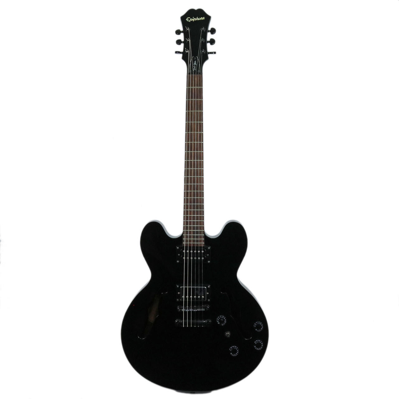 2005 Epiphone Dot Studio Semi-Hollow Body Electric Guitar Black Finish |  Cream City Music