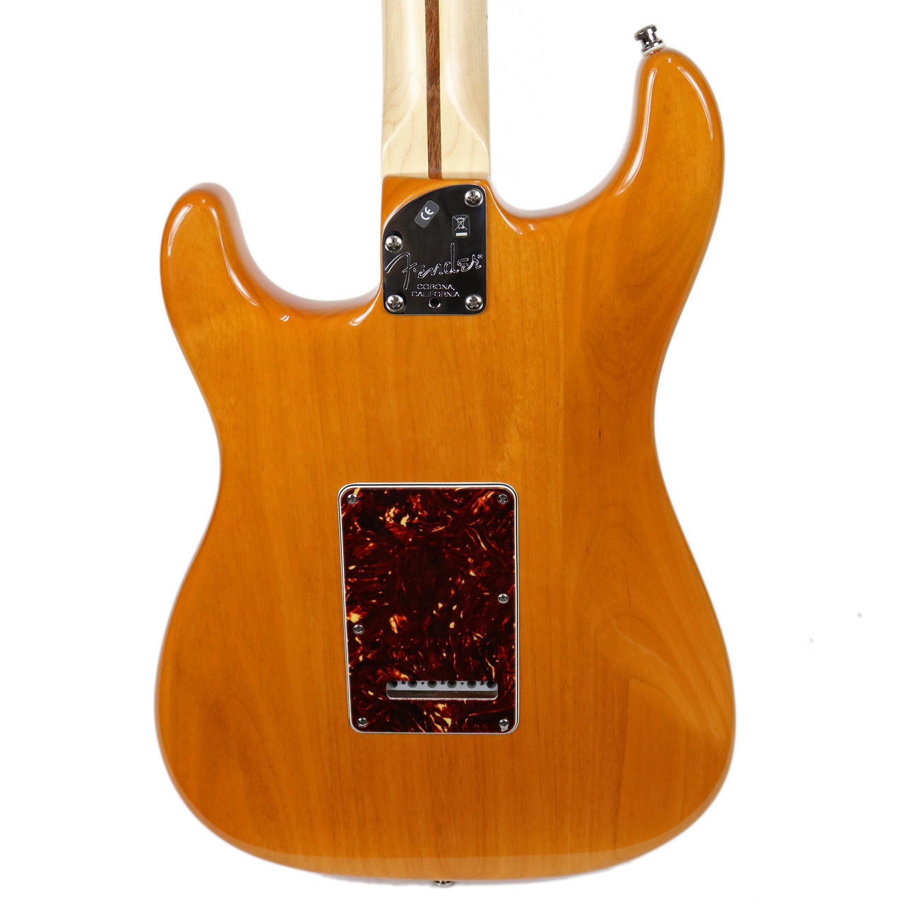 2007 Fender American Deluxe Stratocaster Electric Guitar Amber 