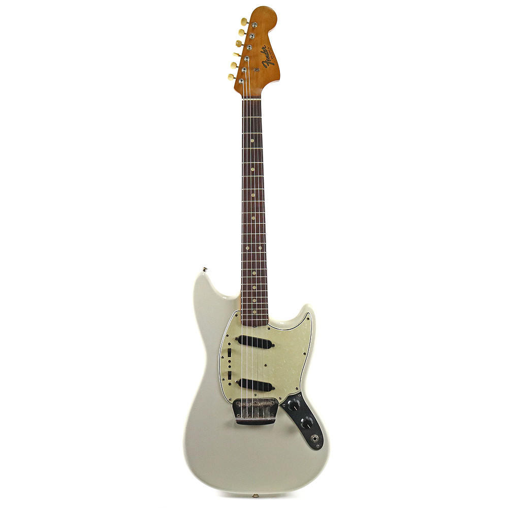 Vintage 1965 Fender Duo Sonic II Electric Guitar Refinished White