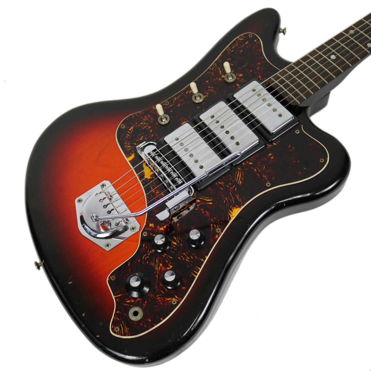 Vintage 1968 National N644 Lexington Electric Guitar Sunburst