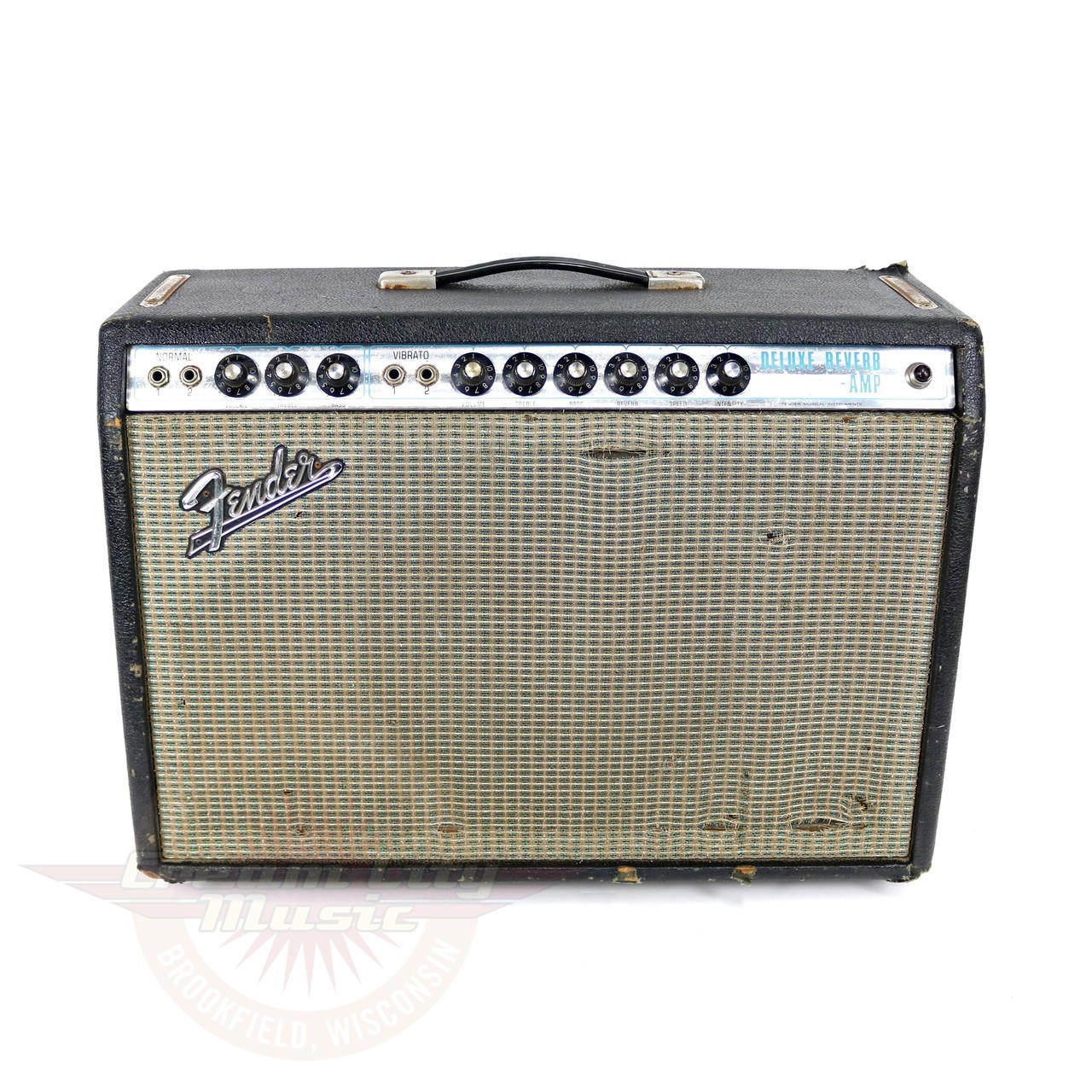 Vintage 1970 Fender Deluxe Reverb 22W 1x12 Tube Combo Amp