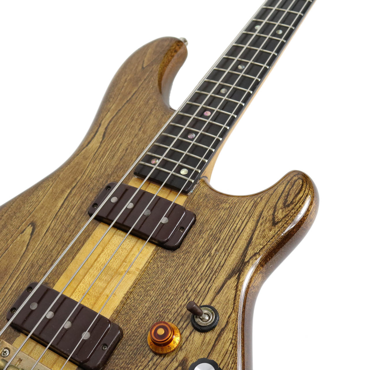 Vintage 1979 Ibanez MC Series Musician Bass Guitar in Dark Stain