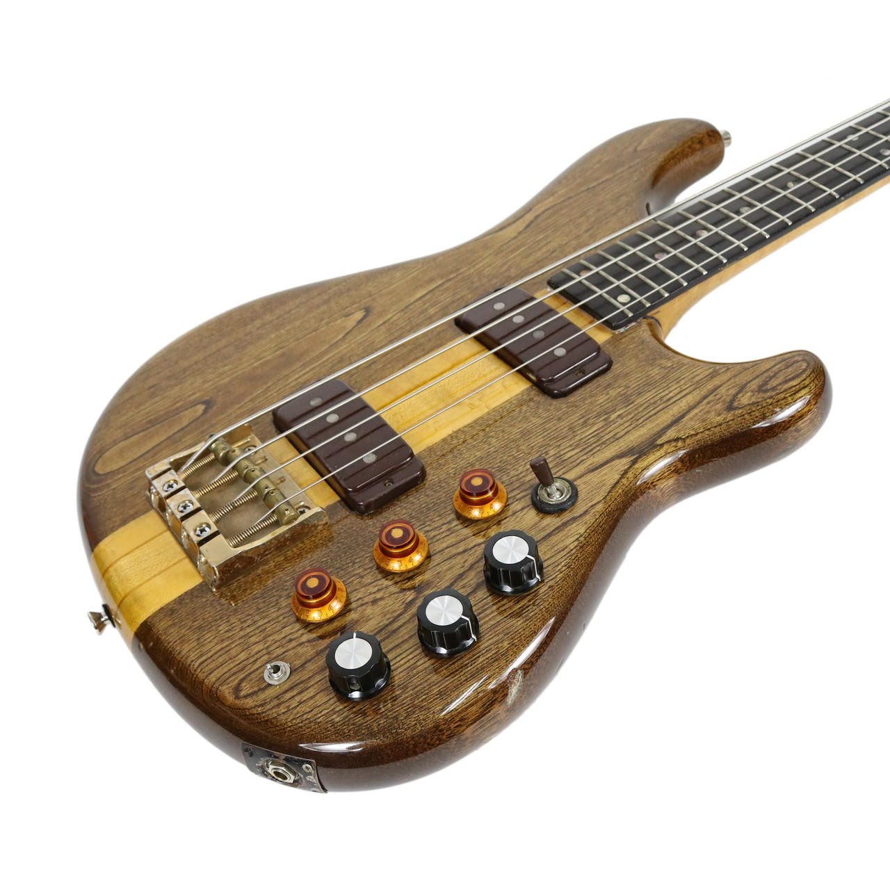 Vintage 1979 Ibanez MC Series Musician Bass Guitar in Dark Stain