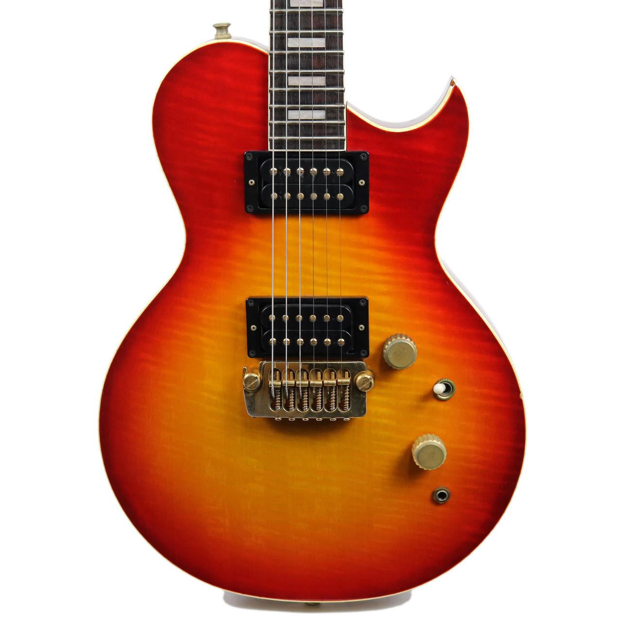 Vintage 1980 Aria Pro II PE-500 Cherry Sunburst Finish | Cream