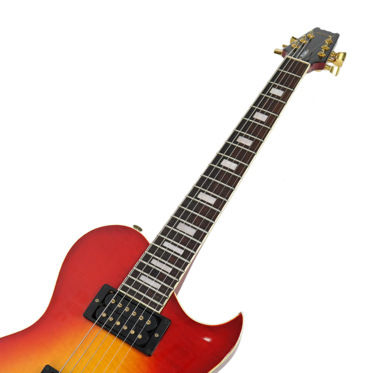 Vintage 1980 Aria Pro II PE-500 Cherry Sunburst Finish | Cream
